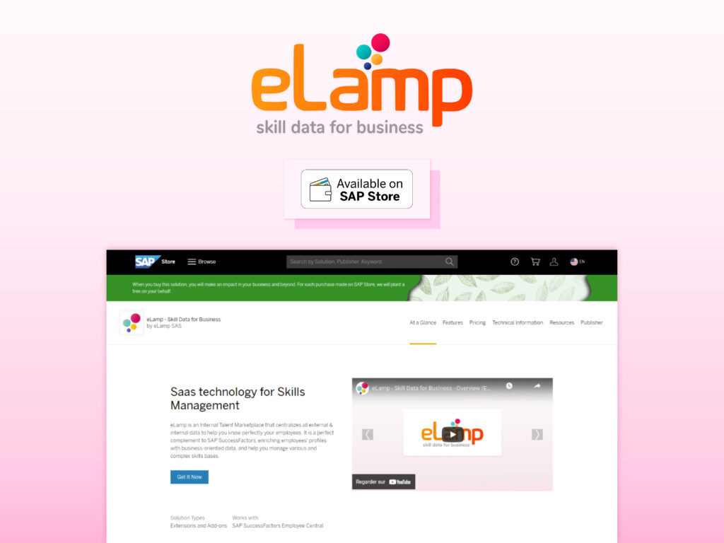 elamp available on sap store