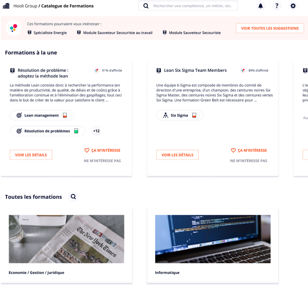 catalogue de formation