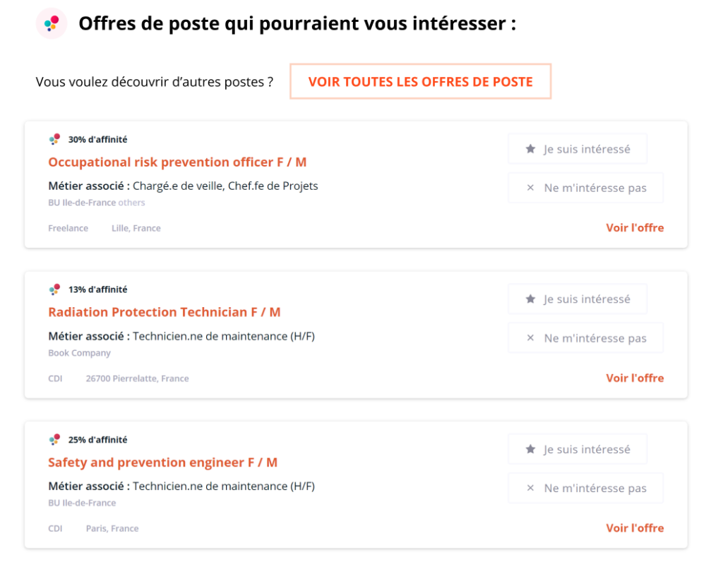 offres de poste